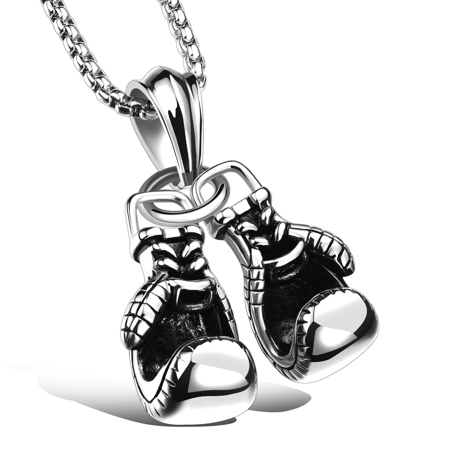 Wholesale Boxing Gloves Titanium Steel Necklaces